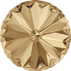 Swarovski Rivoli 1122 12mm Crystal Golden Shadow F